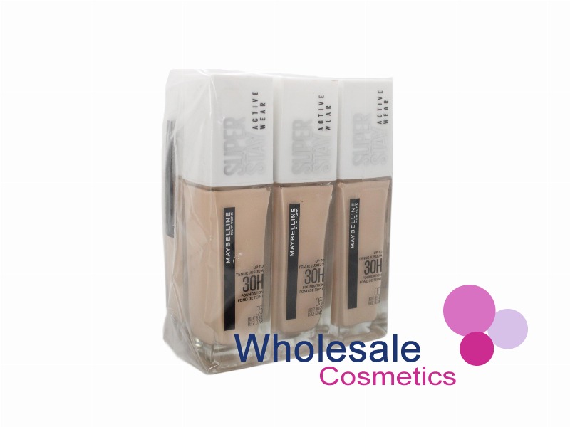 6 x Maybelline SuperStay Active Wear 30Hr Foundation - 05 LIGHT BEIGE